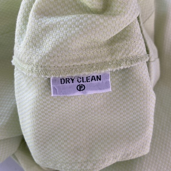 Tommy Bahama Lime Green Cargo Cropped Pants Textured Cotton Draw Cord Pull On - Picture 9 of 13